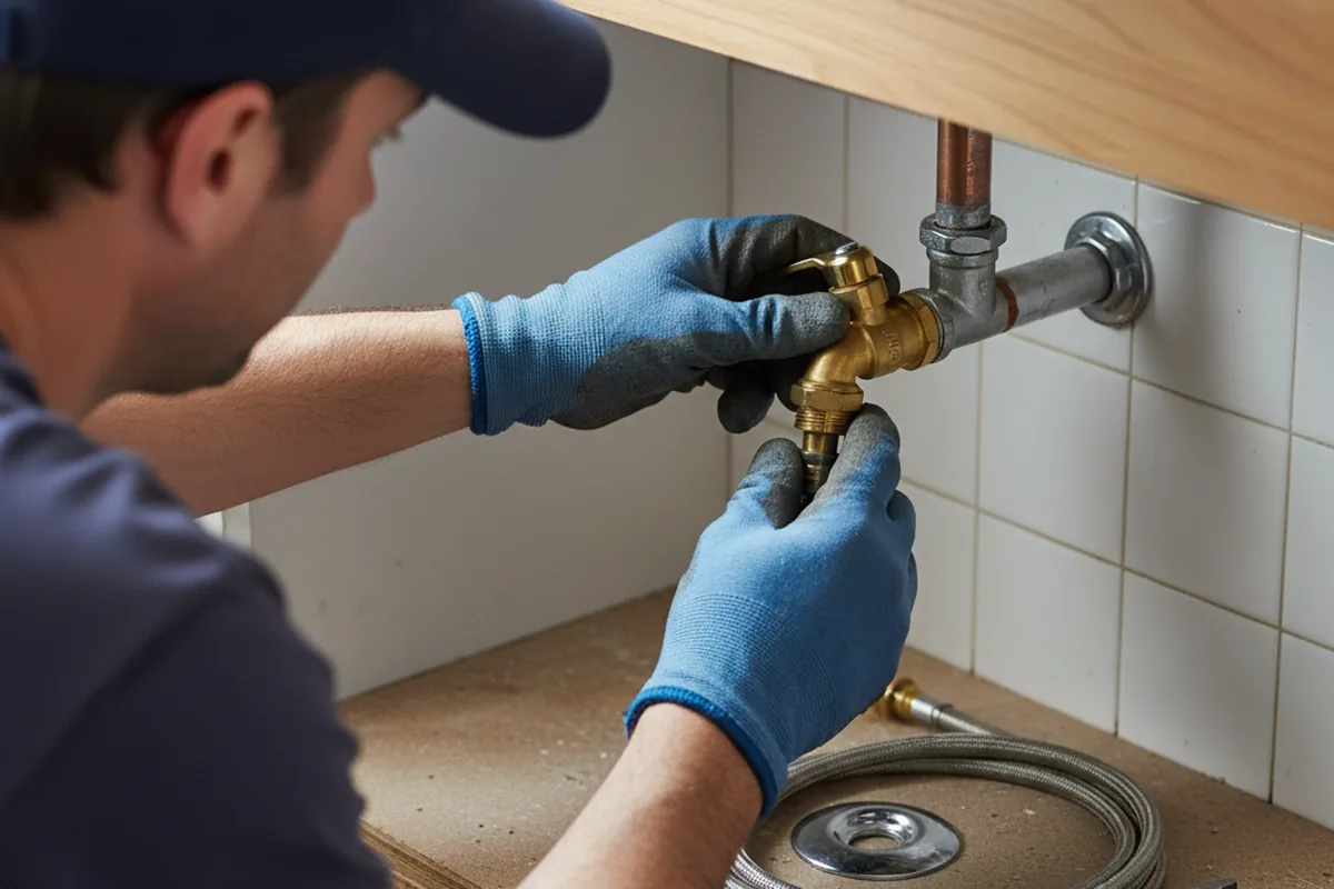 Shutoff valve and fitting work during Faucet and Fixture Repair in Ocean View